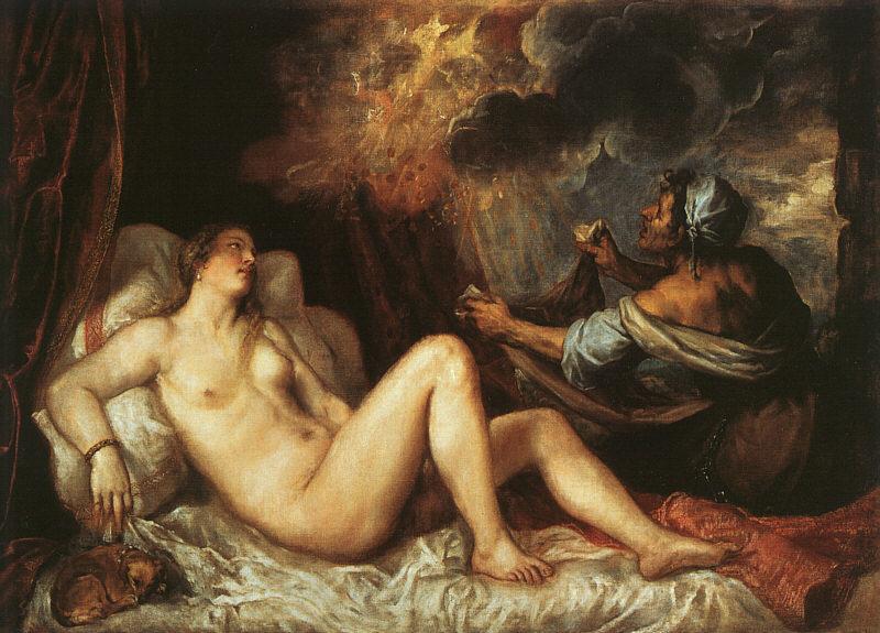  Titian Danae oil painting picture